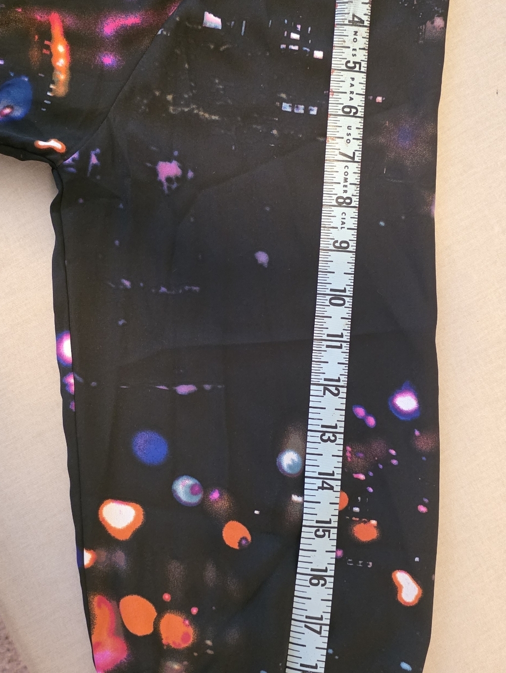 Melissa McCarthy 2X Black Dress with Neon Accent Print - Picture 5 of 8